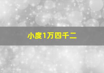 小度1万四千二