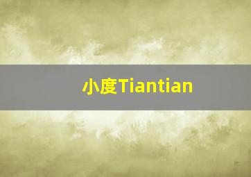 小度Tiantian