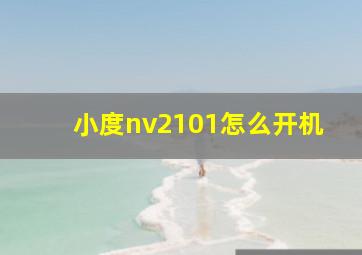 小度nv2101怎么开机