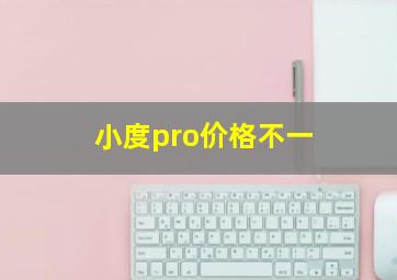 小度pro价格不一