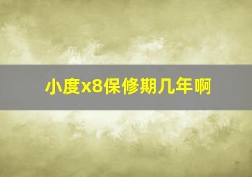 小度x8保修期几年啊