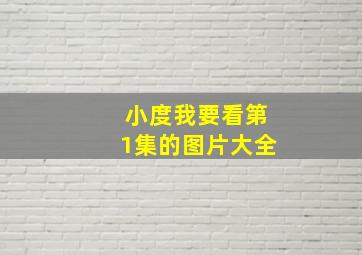 小度我要看第1集的图片大全