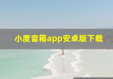 小度音箱app安卓版下载