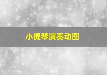 小提琴演奏动图