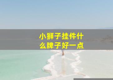 小狮子挂件什么牌子好一点