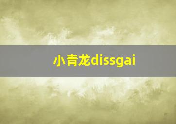 小青龙dissgai