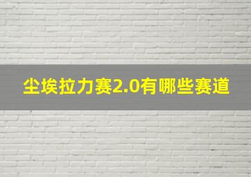 尘埃拉力赛2.0有哪些赛道