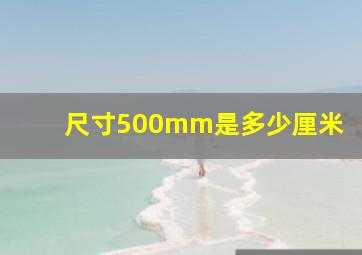 尺寸500mm是多少厘米