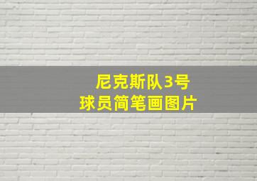 尼克斯队3号球员简笔画图片