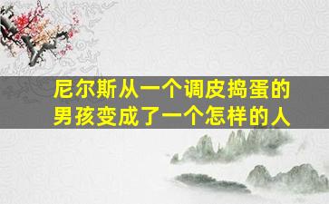 尼尔斯从一个调皮捣蛋的男孩变成了一个怎样的人