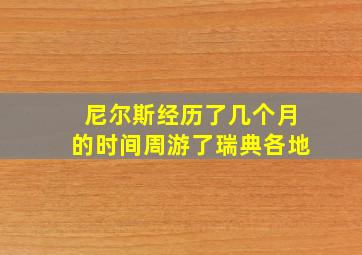 尼尔斯经历了几个月的时间周游了瑞典各地