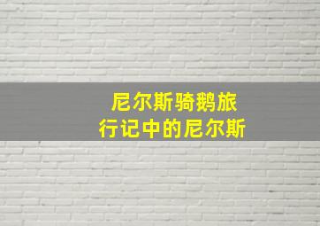 尼尔斯骑鹅旅行记中的尼尔斯