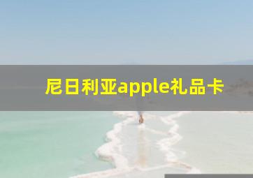 尼日利亚apple礼品卡