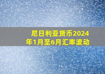 尼日利亚货币2024年1月至6月汇率波动