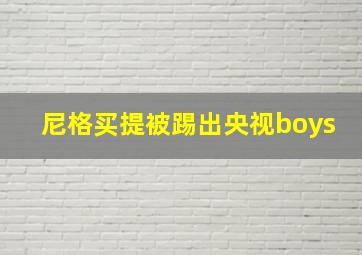 尼格买提被踢出央视boys