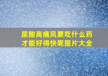 尿酸高痛风要吃什么药才能好得快呢图片大全