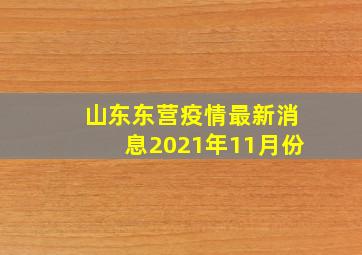 山东东营疫情最新消息2021年11月份