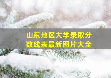 山东地区大学录取分数线表最新图片大全