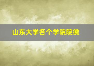 山东大学各个学院院徽