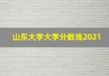 山东大学大学分数线2021