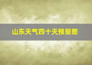 山东天气四十天预报图