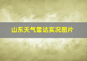 山东天气雷达实况图片