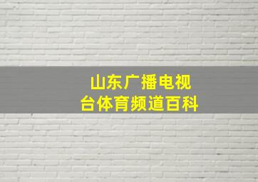 山东广播电视台体育频道百科