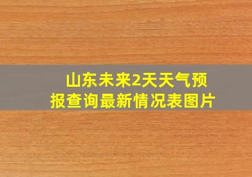 山东未来2天天气预报查询最新情况表图片