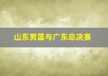 山东男篮与广东总决赛