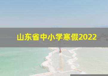 山东省中小学寒假2022