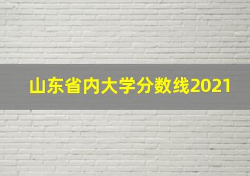 山东省内大学分数线2021