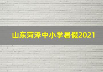 山东菏泽中小学暑假2021