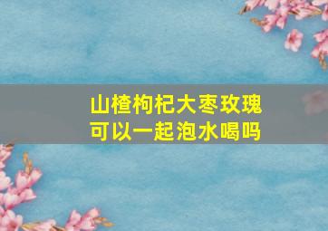 山楂枸杞大枣玫瑰可以一起泡水喝吗