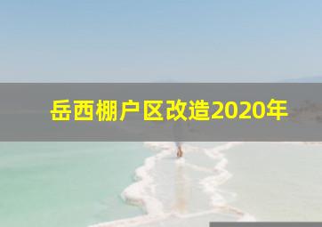 岳西棚户区改造2020年