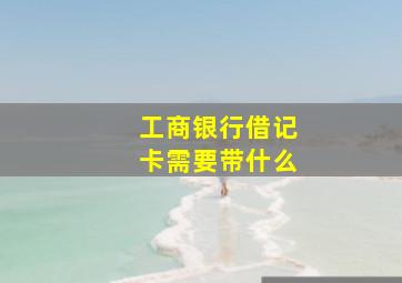 工商银行借记卡需要带什么