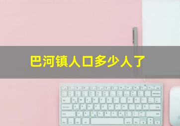 巴河镇人口多少人了