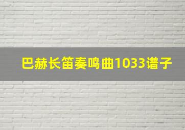 巴赫长笛奏鸣曲1033谱子