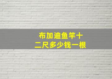 布加迪鱼竿十二尺多少钱一根