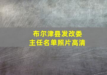 布尔津县发改委主任名单照片高清