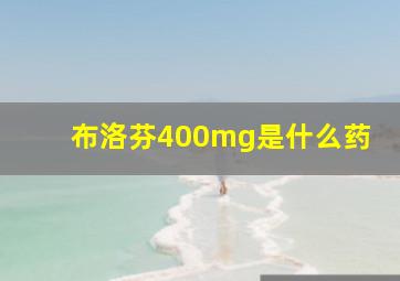 布洛芬400mg是什么药