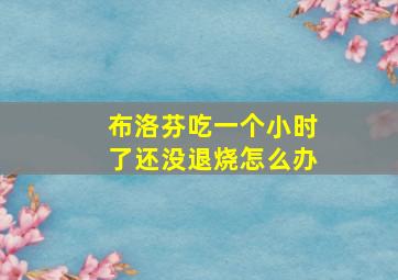 布洛芬吃一个小时了还没退烧怎么办