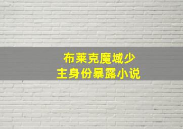 布莱克魔域少主身份暴露小说