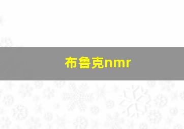 布鲁克nmr