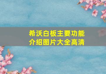 希沃白板主要功能介绍图片大全高清