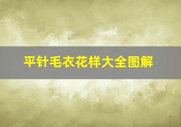 平针毛衣花样大全图解