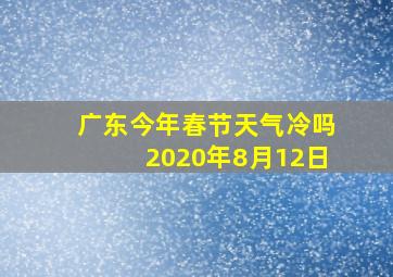 广东今年春节天气冷吗2020年8月12日