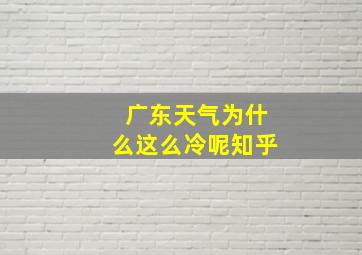 广东天气为什么这么冷呢知乎