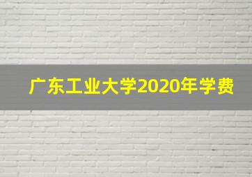 广东工业大学2020年学费