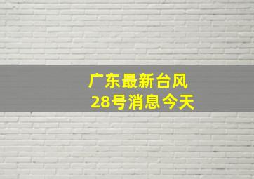 广东最新台风28号消息今天