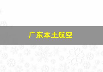 广东本土航空